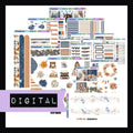The November Rain Hobonichi Cousin Digital Bundle consists of a printable version of the November Rain Hobonichi Cousin Kit, all additional decor sheets and the functional add-ons that match the kit. 