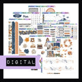 The November Rain Journal Digital Bundle contains printable files for the original November Rain Journal Kit plus files for all additional decor and functional stickers. 