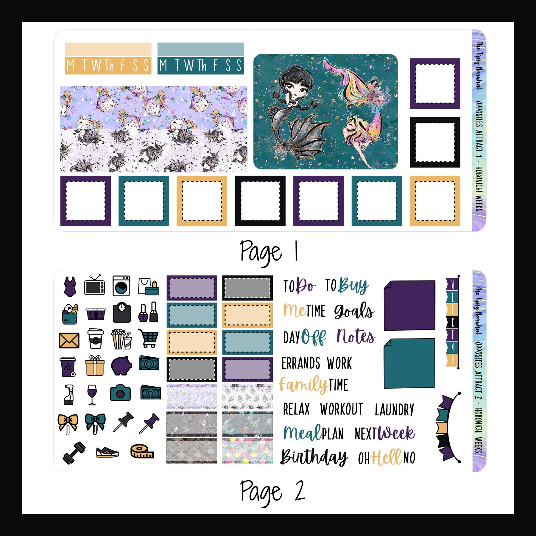 Opposites Attract Hobonichi Weeks Kit