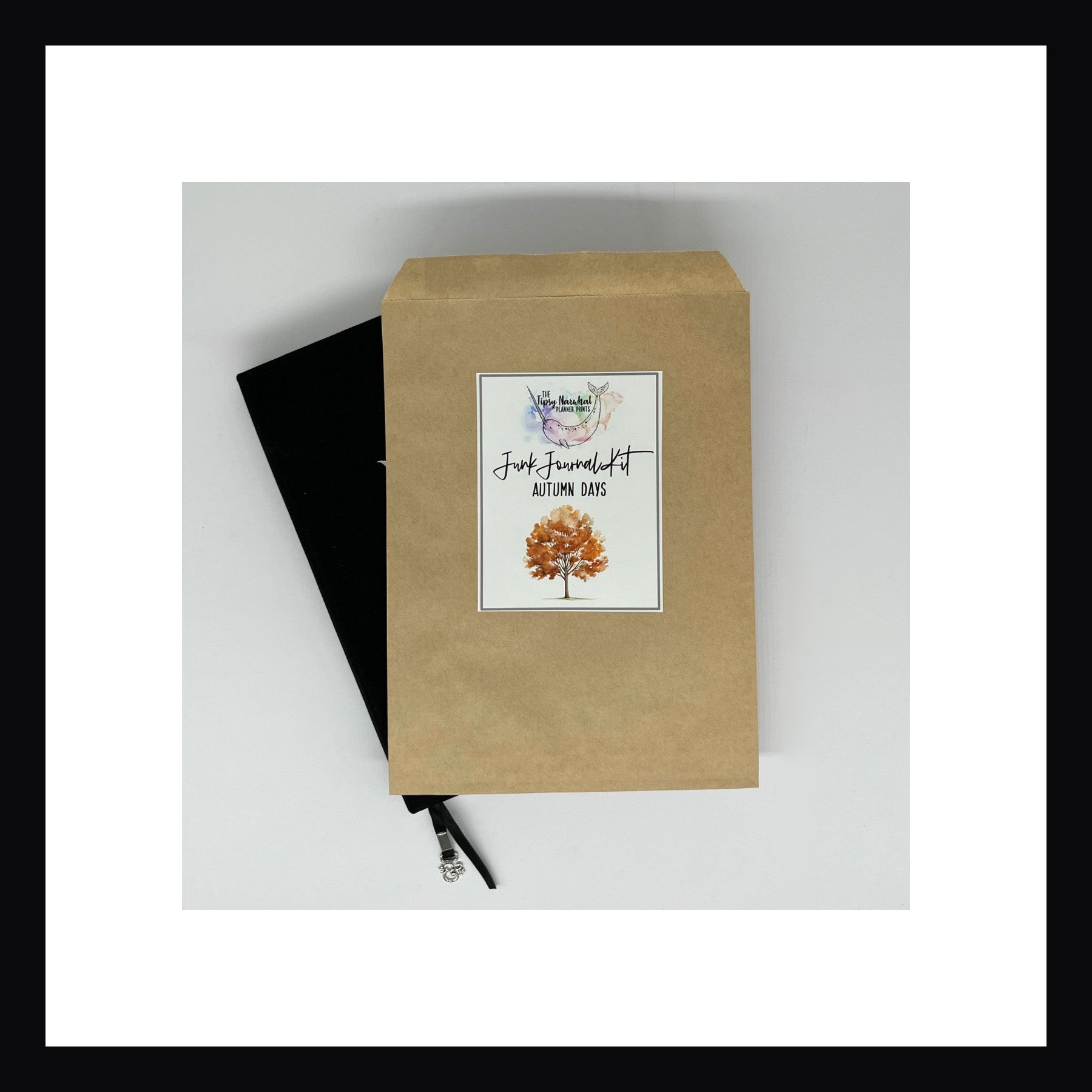 The Autumn Days Junk Journal Kit comes packed in a Kraft Paper envelope with a full color label for quick identification. 