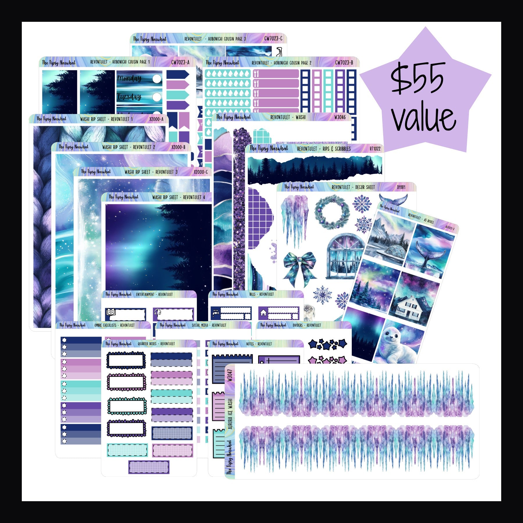 Revontulet Hobonichi Cousin Bundle