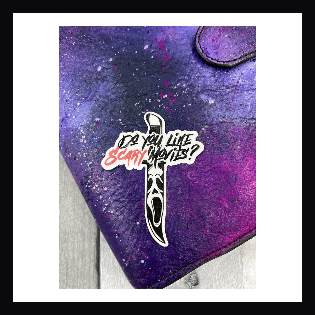 Scream sticker, Ghostface, knife, Scary movies, horror movies, scary sticker, horror sticker, ghost face sticker, knife sticker