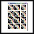 Social Media Friends Sarcasm & Quotes sheet is a collection of 12 colorful stickers featuring the quote "Nobody supports you more than social media friends you've never met"