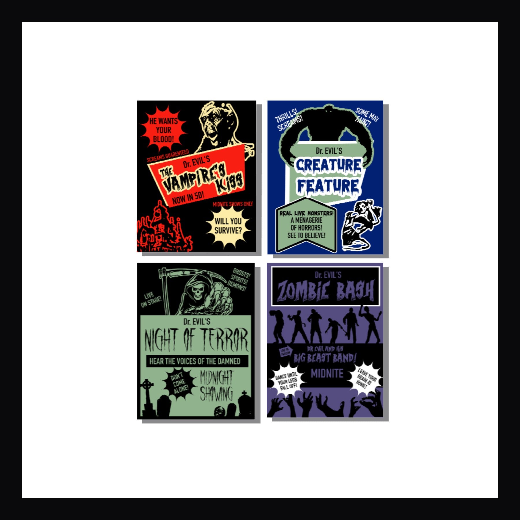 Spookshow Poster Vinyl Stickers