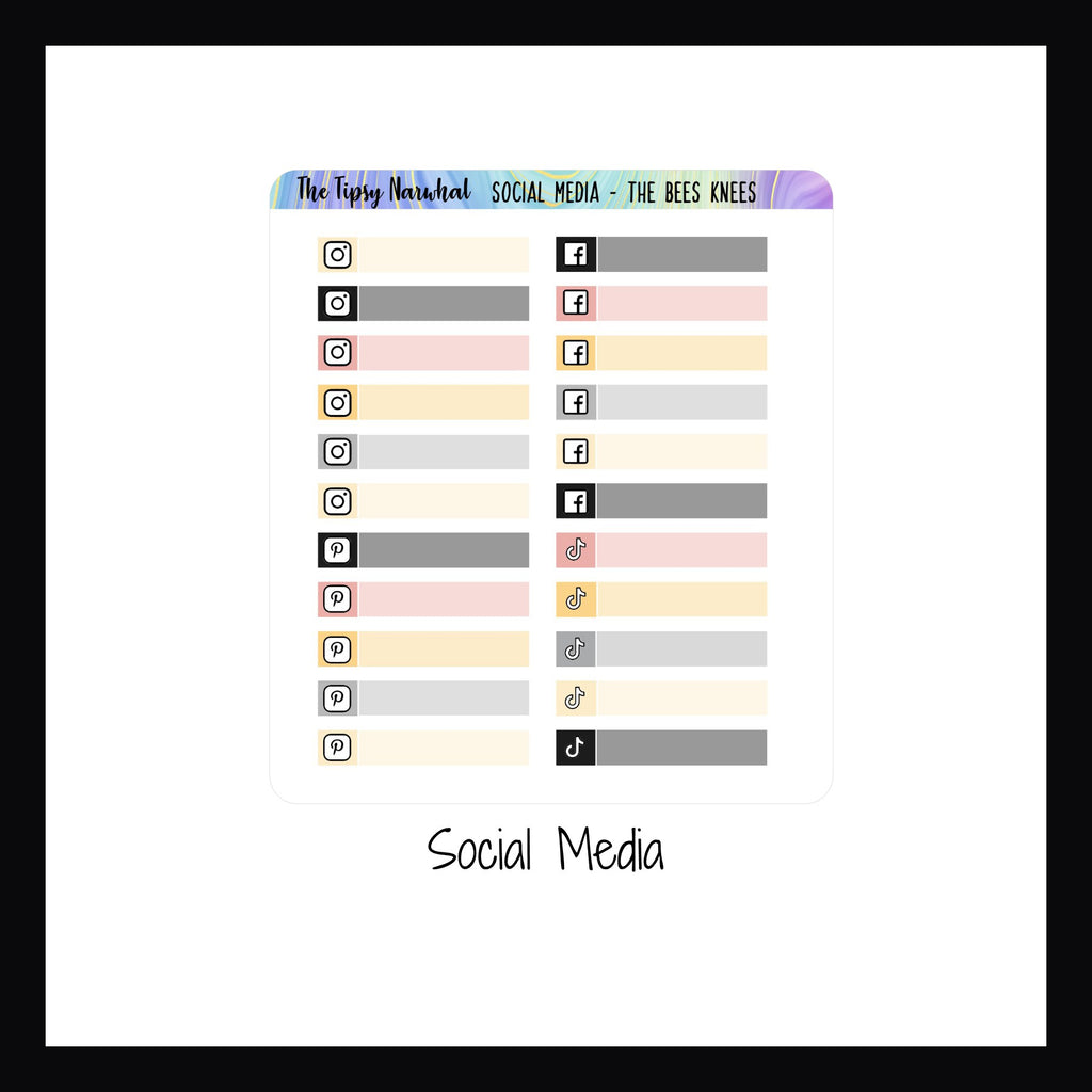 Digital The Bees Knees Functional Add-ons social media stickers.