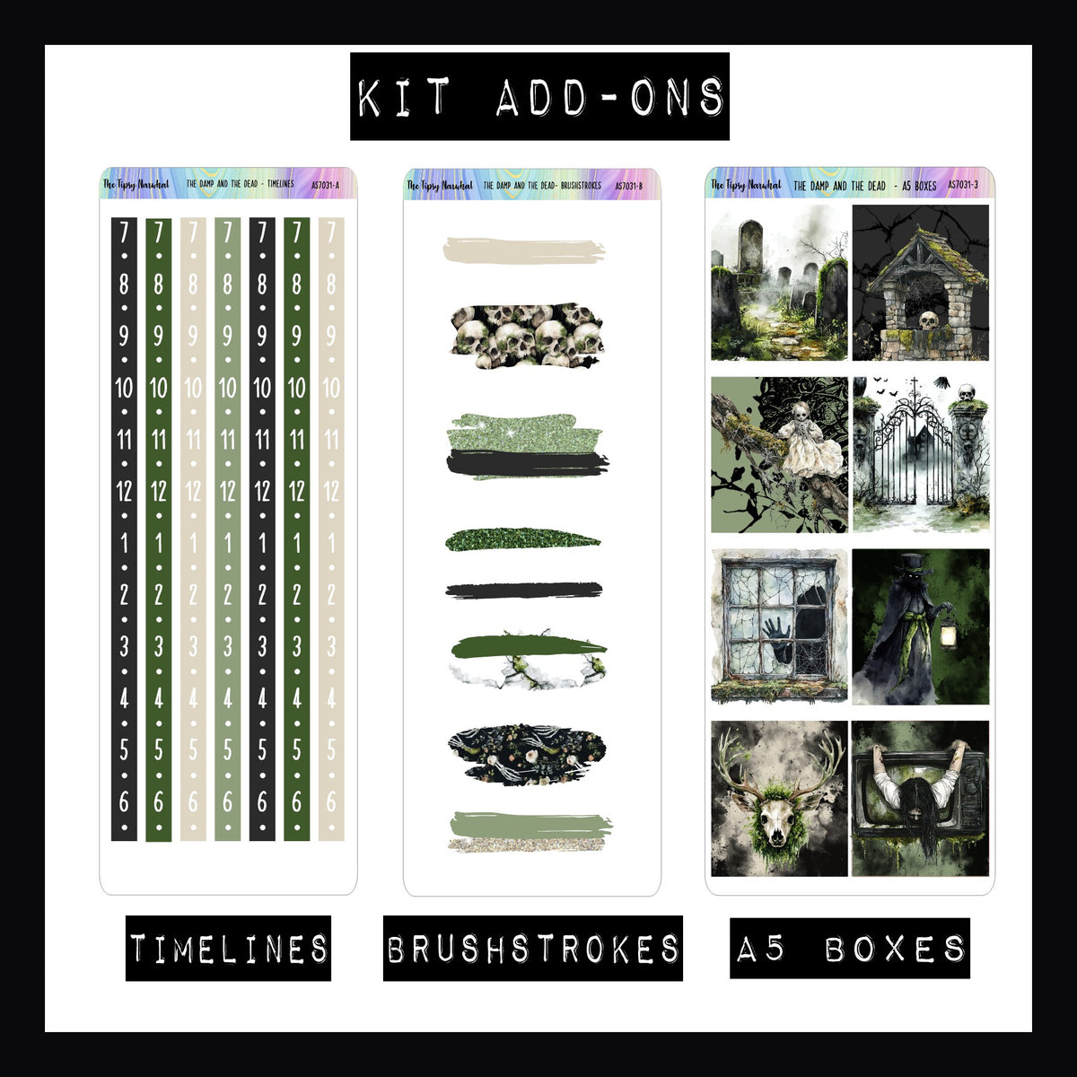 The Damp and The Dead Vertical Weekly Sticker Kit
