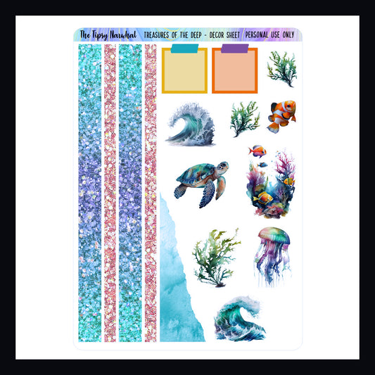 Treasures of the Deep Decor Sheet