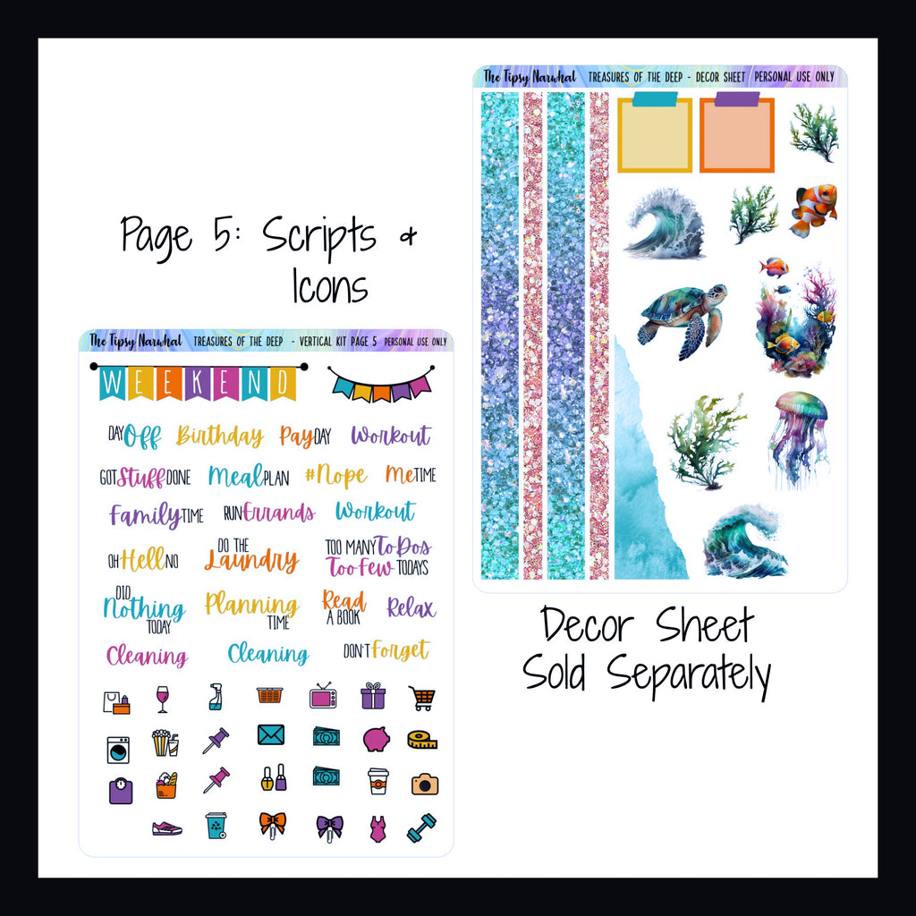 Treasures of the Deep Vertical Weekly Kit