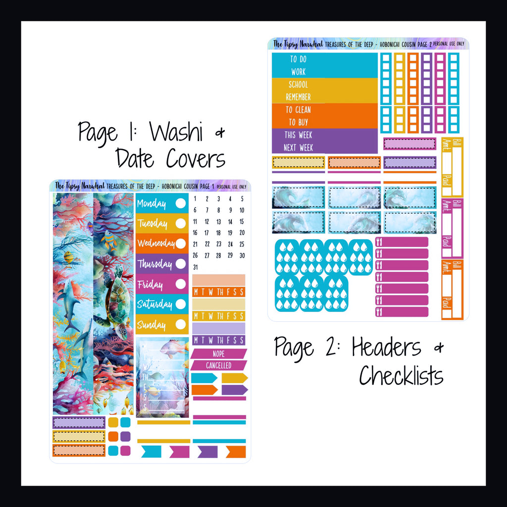 Treasures of the Deep Hobonichi Cousin Kit