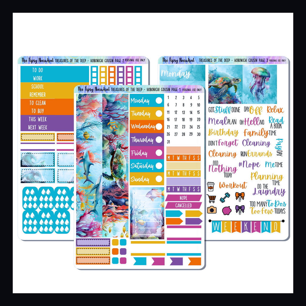 Treasures of the Deep Hobonichi Cousin Kit