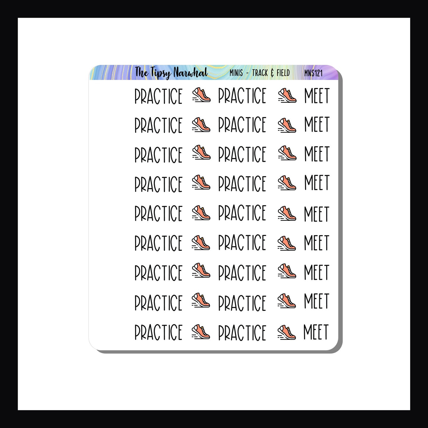 Mini Icon Sheets Track & Field