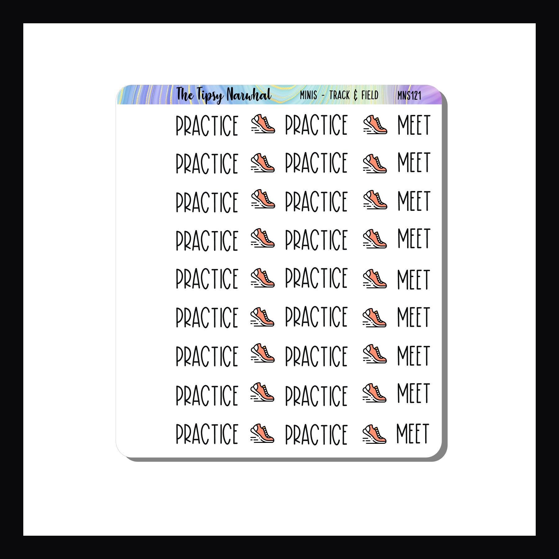 Mini Icon Sheets Track & Field