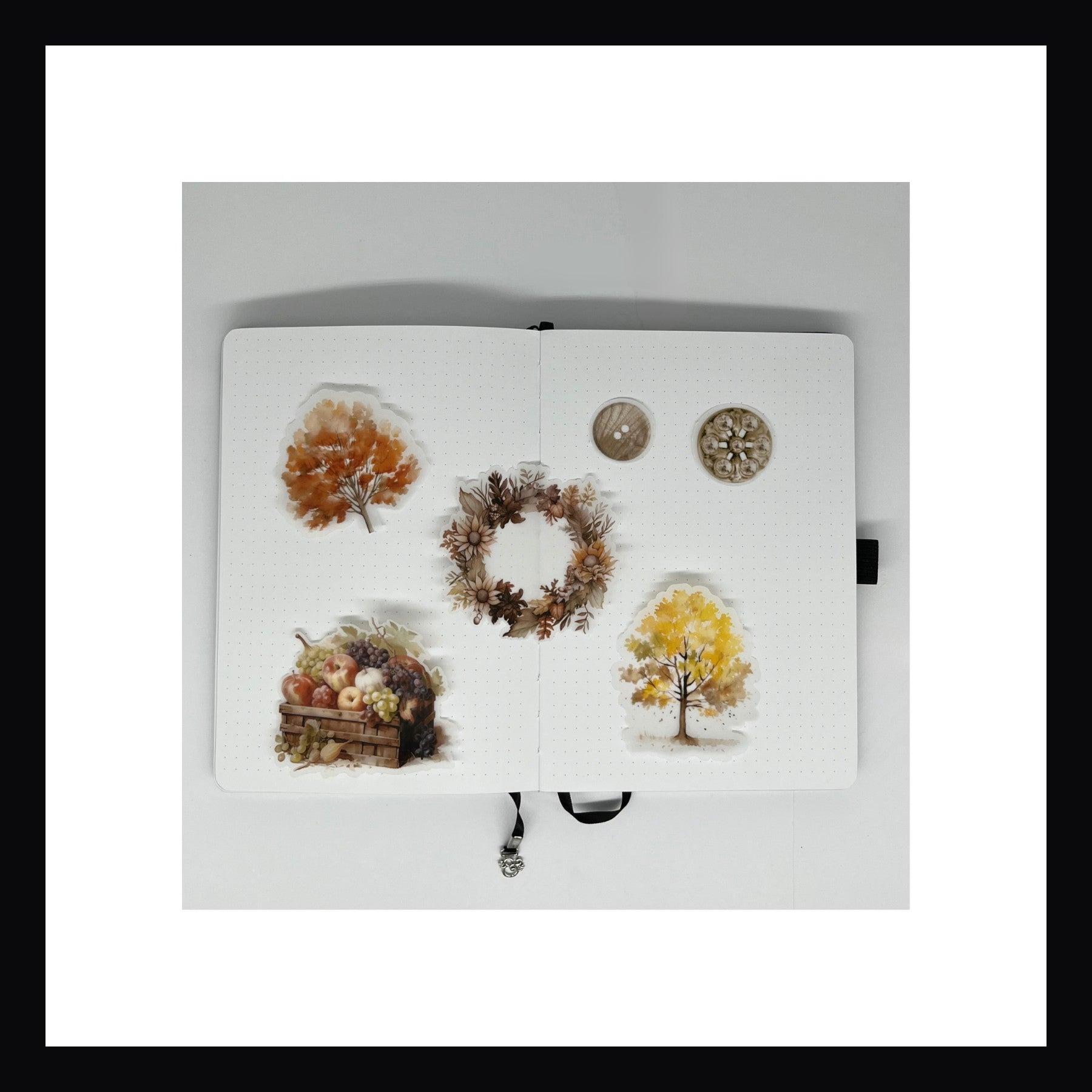 Autumn Days Junk Journaling Kit comes with 6 colorful vellum elements.  Size of element varies by design.