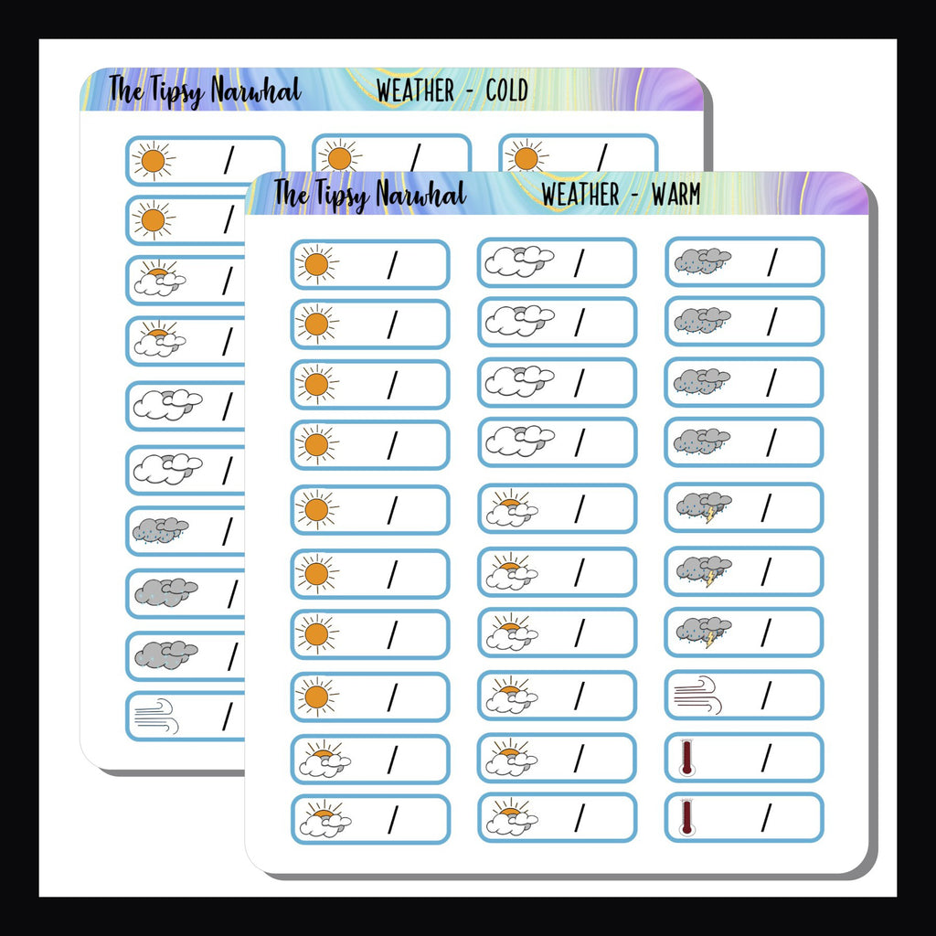 Weather Tracking Stickers