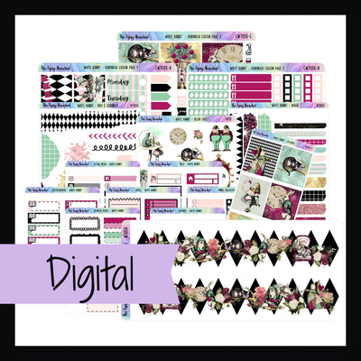 White Rabbit Printable Hobonichi Cousin Kit