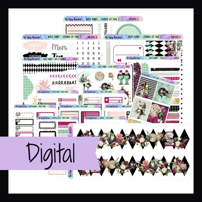 White Rabbit Printable Journal Kit