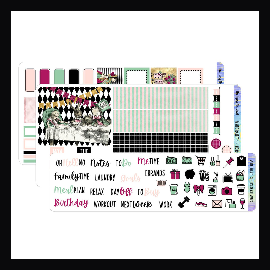 White Rabbit Hobonichi Weeks Sticker Kit