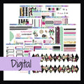 White Rabbit Printable Vertical Sticker Kit