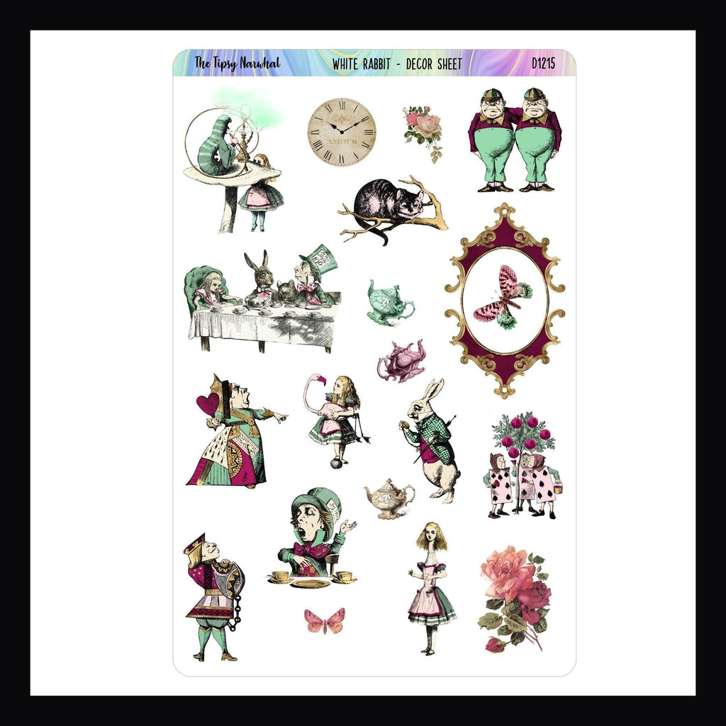 White Rabbit Journal Sticker Kit