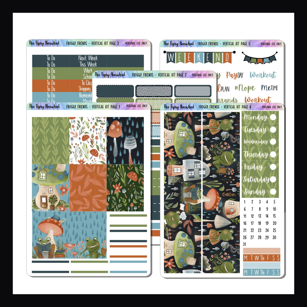 Froggy Friends Vertical Weekly Kit