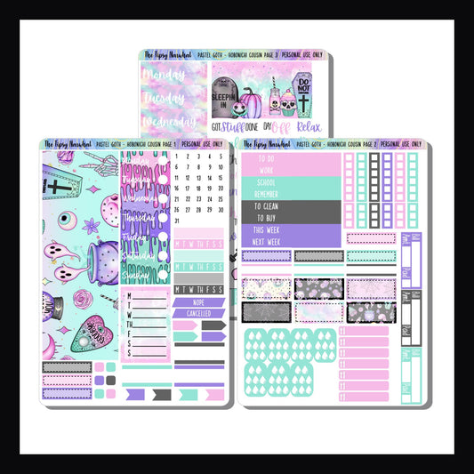 Pastel Goth Hobonichi Cousin Kit