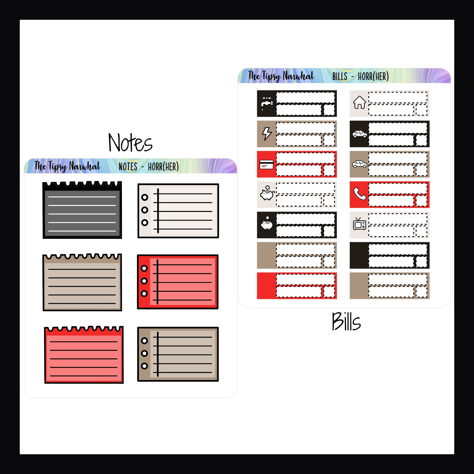 HorrHER Kit Matching Functionals