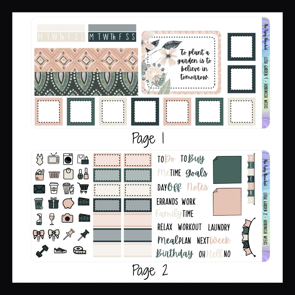 Lush Garden Hobonichi Weeks Kit
