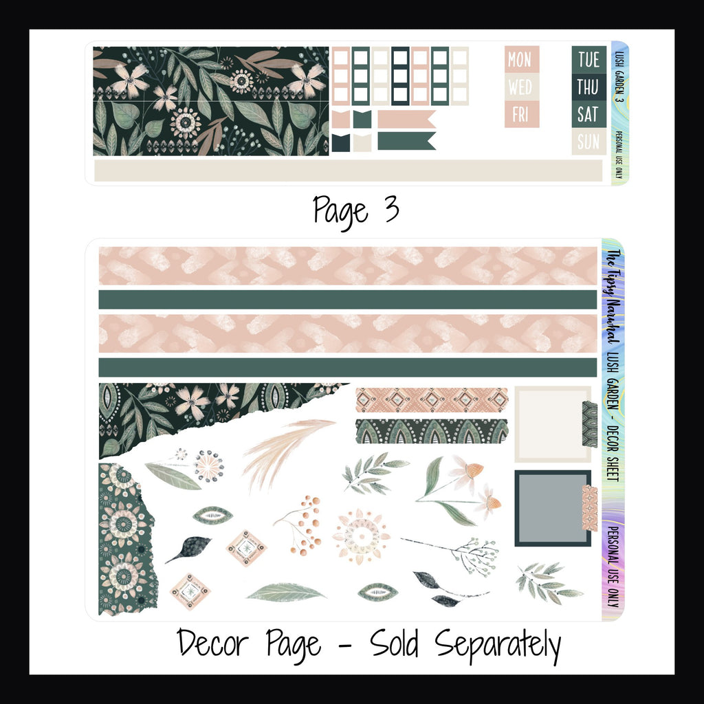 Lush Garden Hobonichi Weeks Kit
