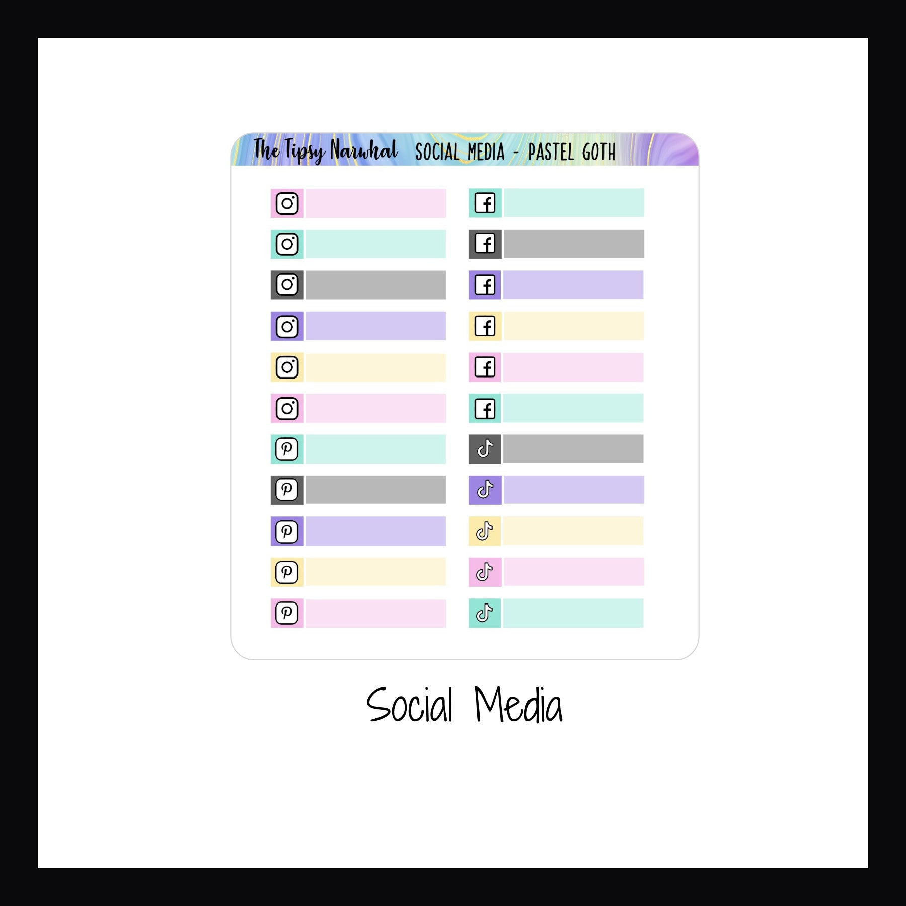 Pastel Goth Kit Matching Functionals