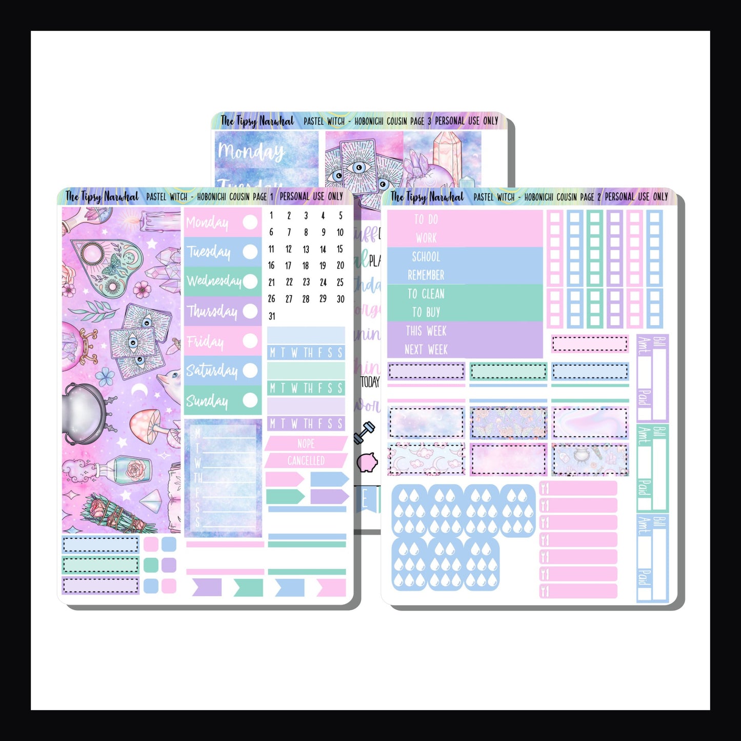 Pastel Witch Hobonichi Cousin Kit