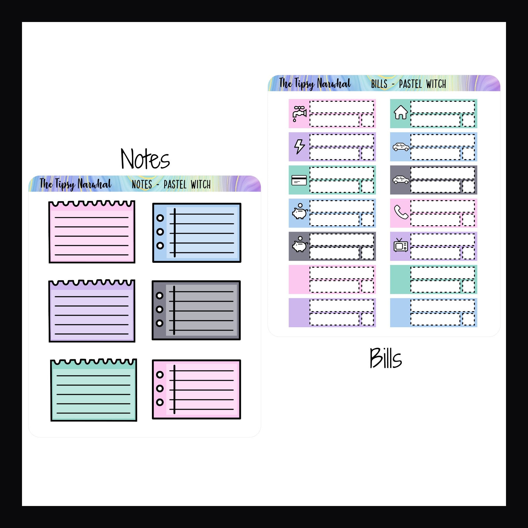 Pastel Witch Kit Matching Functionals