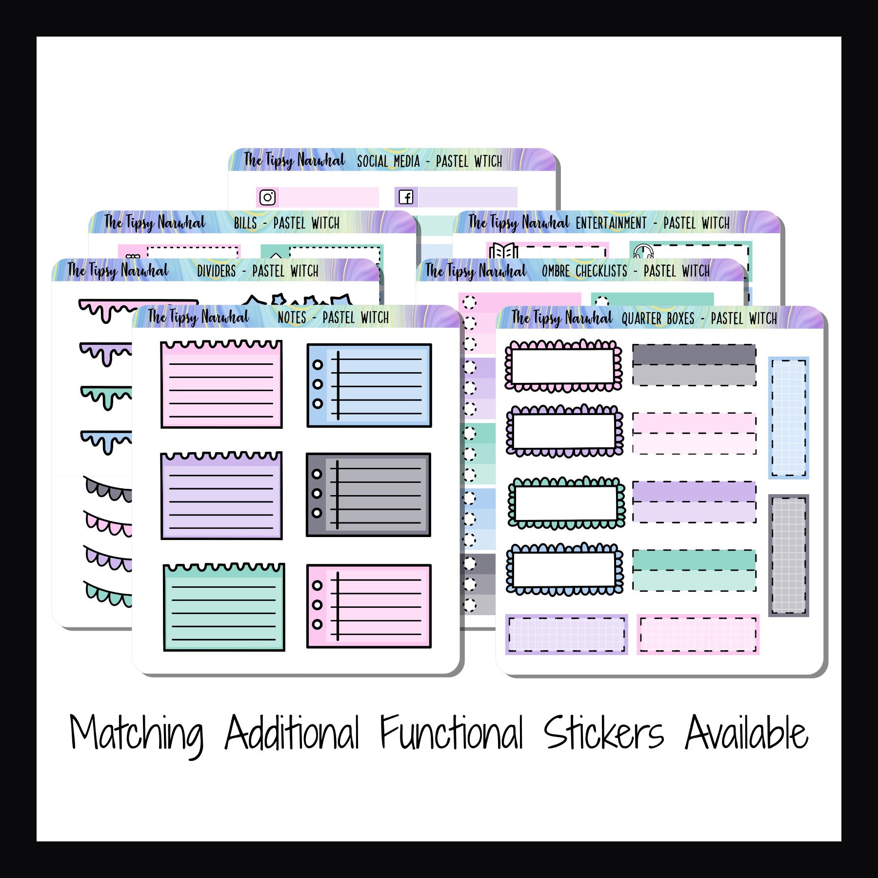 Pastel Witch Vertical Weekly Kit