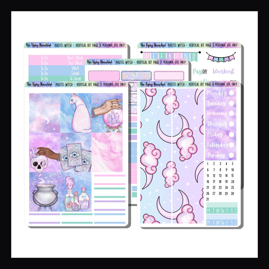 Pastel Witch Vertical Weekly Kit