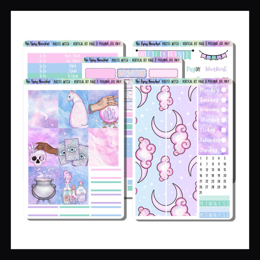 Pastel Witch Vertical Weekly Kit