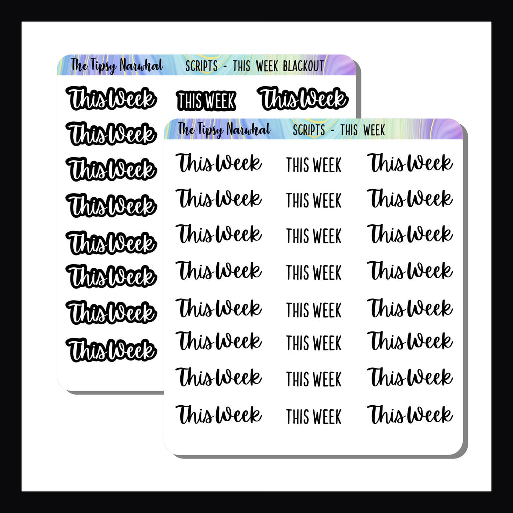 This Week Script