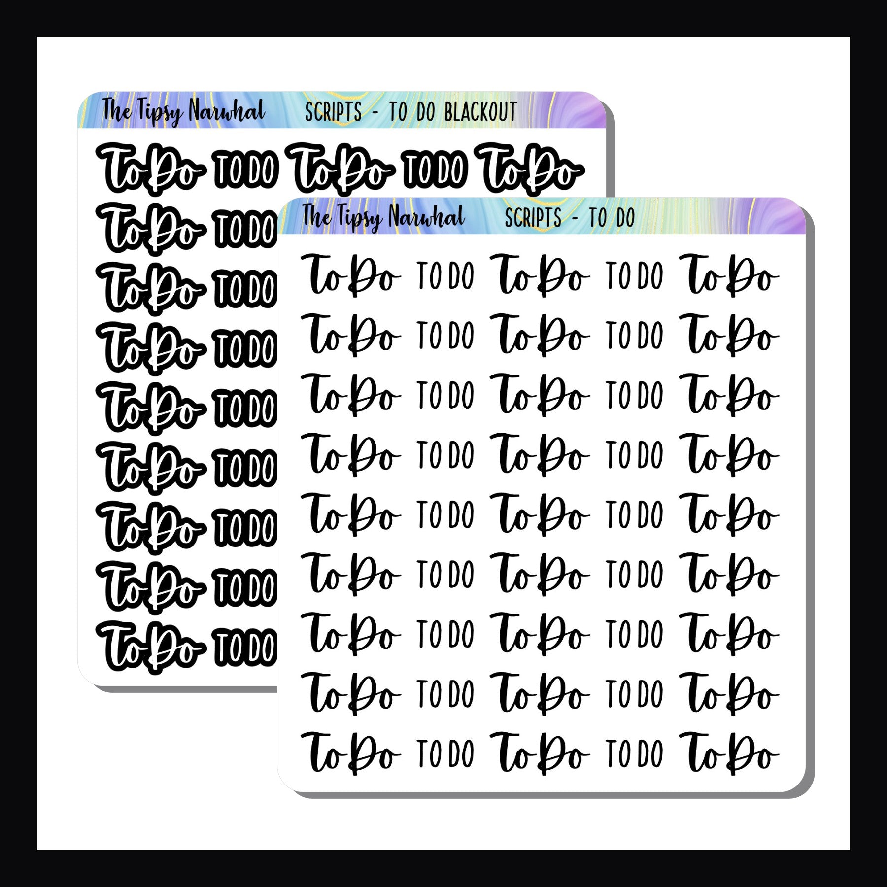 To Do Script – The Tipsy Narwhal